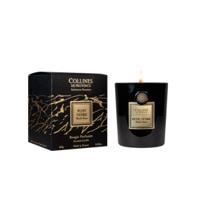 FLEURS & ECORCES - Bougie Rose noire