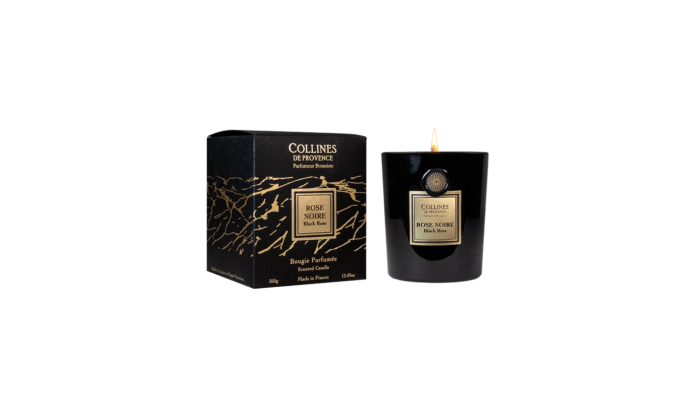FLEURS & ECORCES - Bougie Rose noire
