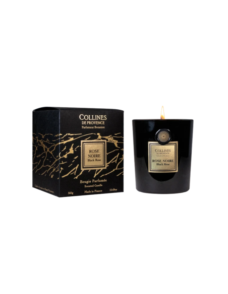 FLEURS & ECORCES - Bougie Rose noire