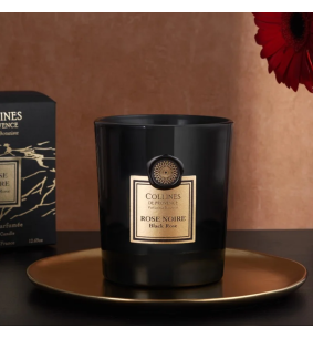 FLEURS & ECORCES - Bougie Rose noire 2