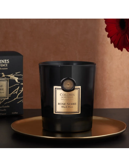 FLEURS & ECORCES - Bougie Rose noire