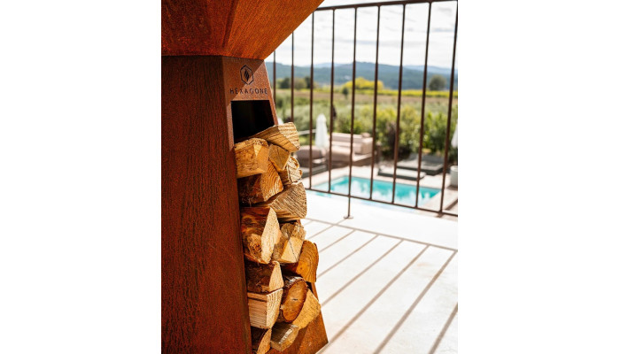 HEXAGONE BRASERO - Agape corten 85