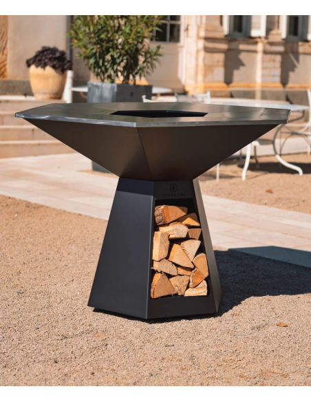 HEXAGONE BRASERO - Grand banquet époxy noir 150