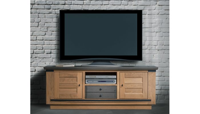 ANGEL - Meuble TV en chêne 160 cm avec 2...