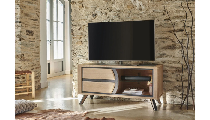 OMEGA - Meuble TV Hifi 1 porte L.120 cm