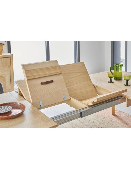 RIVAGE - Table tonneau en bout 160 x 90 extensible