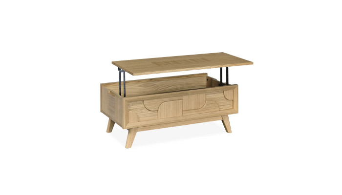 RIVAGE - Table de salon plateau relevable