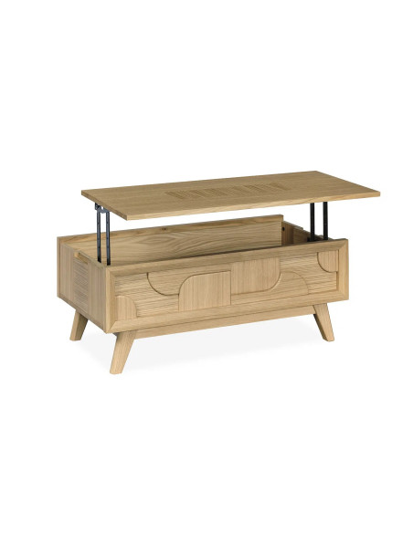 RIVAGE - Table de salon plateau relevable