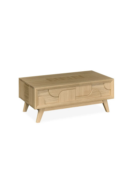 RIVAGE - Table de salon plateau relevable