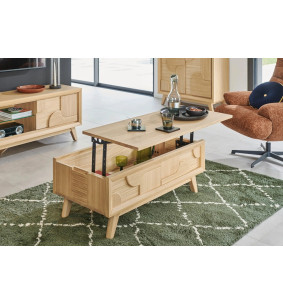 RIVAGE - Table de salon plateau relevable