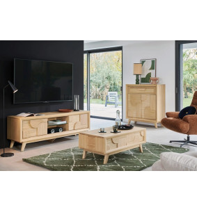 RIVAGE - Table de salon plateau relevable