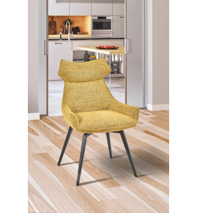 YSIS - Chaise tissu jaune 2