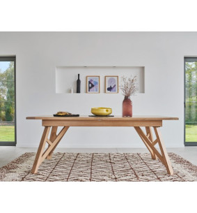ESCALE - Table repas rectangulaire extensible