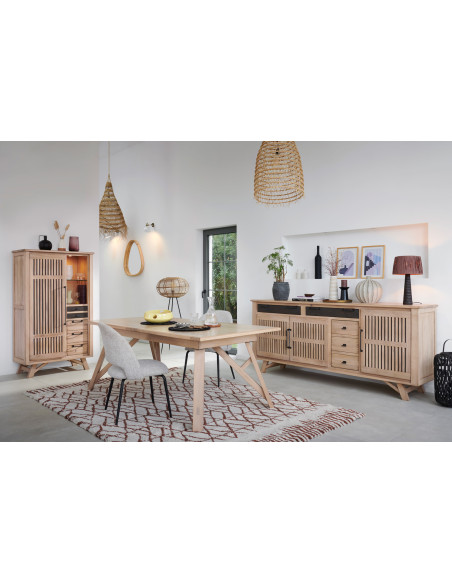 ESCALE - Table repas rectangulaire extensible