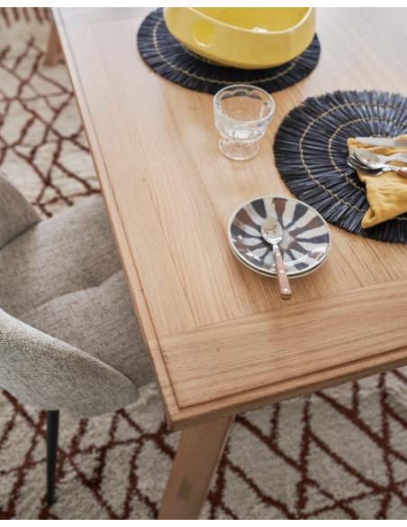ESCALE - Table repas rectangulaire extensible