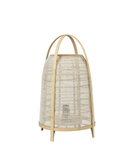 JACINTHE - Lampe lin et bambou GM