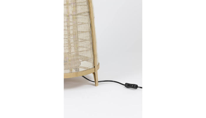 JACINTHE - Lampe lin et bambou GM