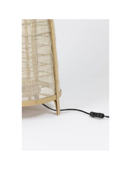 JACINTHE - Lampe lin et bambou GM