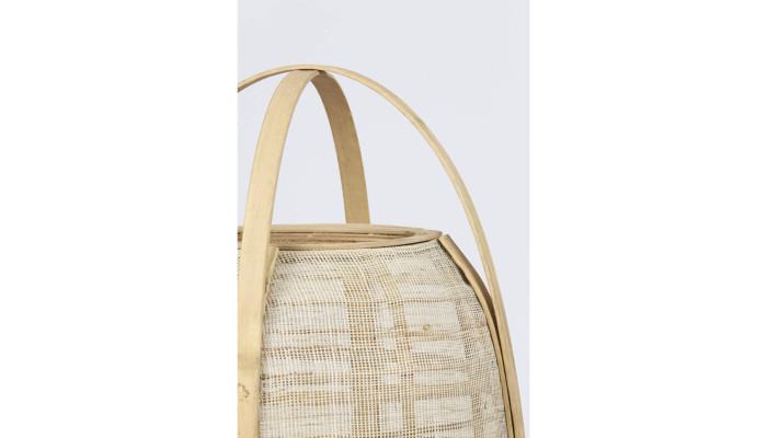 JACINTHE - Lampe lin et bambou GM