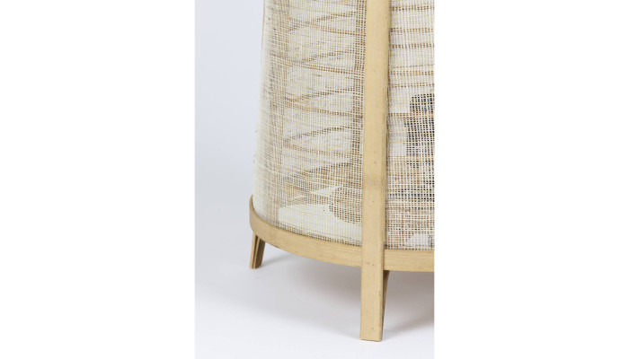 JACINTHE - Lampe lin et bambou GM