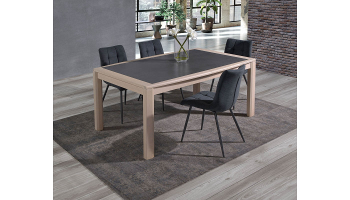 MALAGA - Table tonneau 2 allonges papillon de...