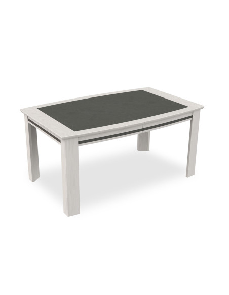 MALAGA - Table tonneau 2 allonges papillon de 45 cm 2 coloris