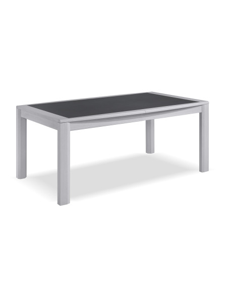MALAGA - Table tonneau 2 allonges papillon de 45 cm 2 coloris
