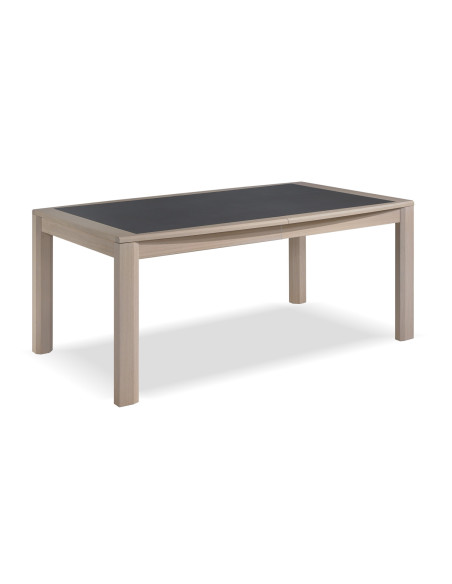 MALAGA - Table tonneau 2 allonges papillon de 45 cm 2 coloris