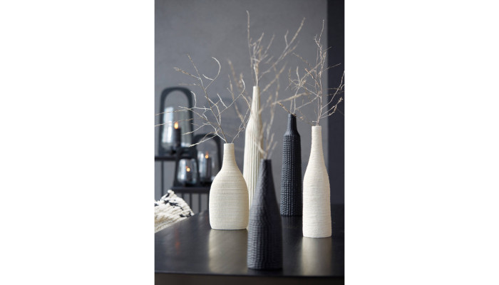 NAMPALA - Vase déco crème