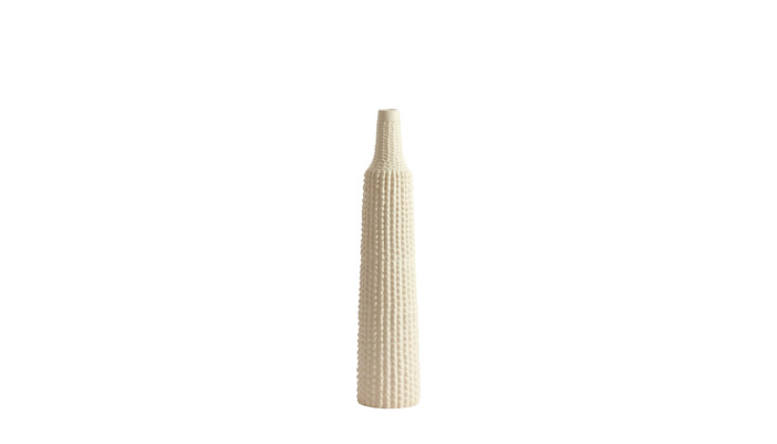 ANGIRA - Vase déco crème
