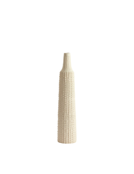 ANGIRA - Vase déco crème