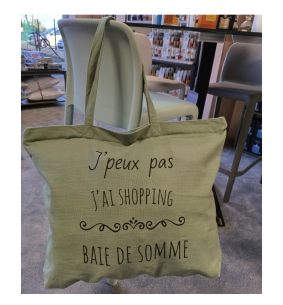 Baie de Somme - Grand sac de plage vert