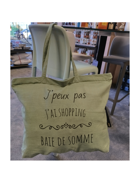 Baie de Somme - Grand sac de plage vert