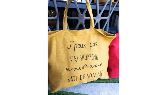 Baie de Somme - Grand sac de plage jaune