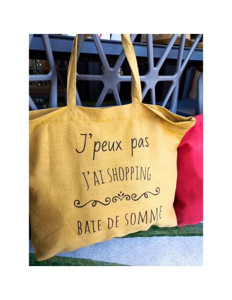 Baie de Somme - Grand sac de plage jaune