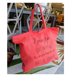 Baie de Somme - Grand sac de plage orange