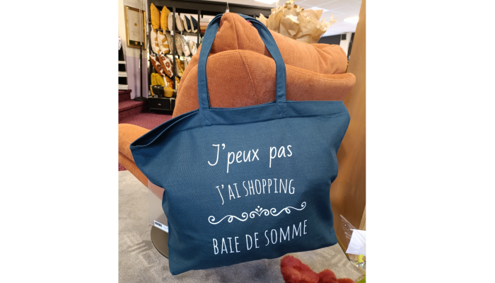 Baie de Somme - Grand sac de plage bleu