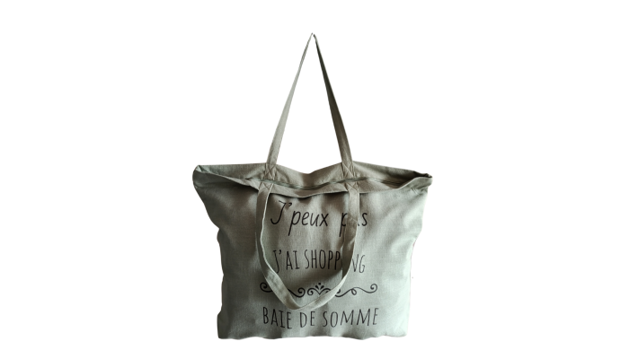 Baie de Somme - Grand sac de plage vert