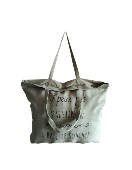 Baie de Somme - Grand sac de plage vert