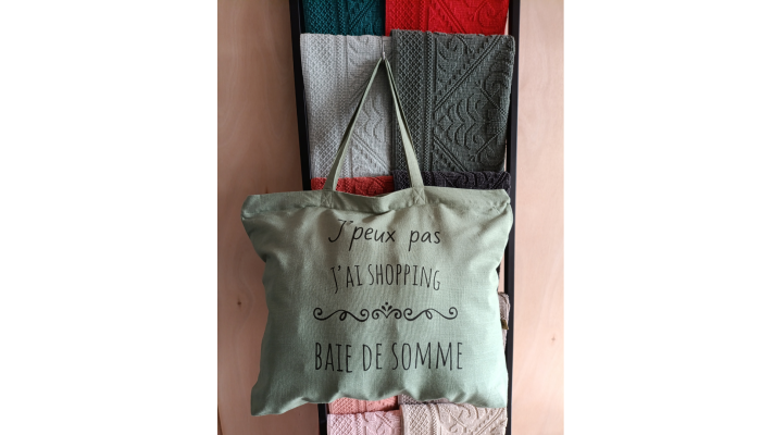 Baie de Somme - Grand sac de plage vert