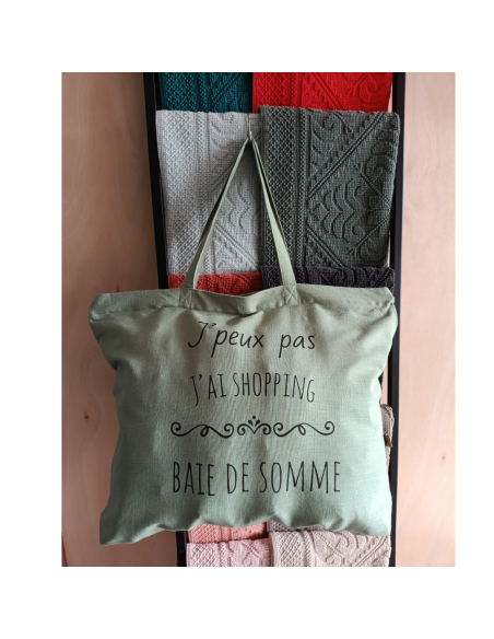 Baie de Somme - Grand sac de plage vert