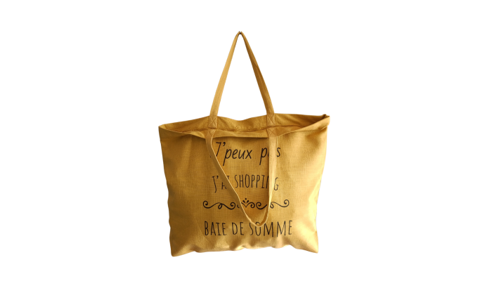Baie de Somme - Grand sac de plage jaune