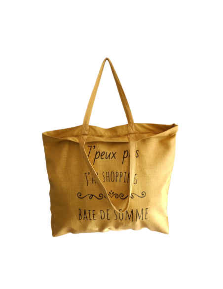 Baie de Somme - Grand sac de plage jaune