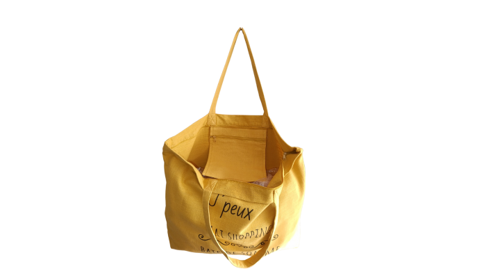 Baie de Somme - Grand sac de plage jaune