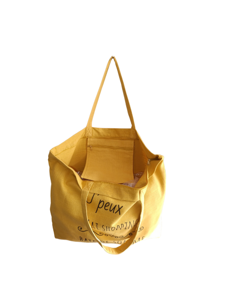 Baie de Somme - Grand sac de plage jaune