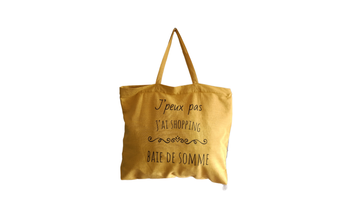 Baie de Somme - Grand sac de plage jaune