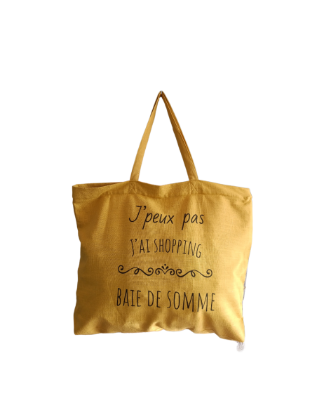 Baie de Somme - Grand sac de plage jaune