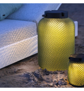 LOLIE - Lanterne Solaire Recyclé Olive – Éclairage...