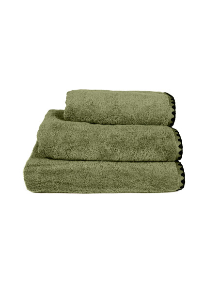 EPURE - Serviette de toilette - Kaki - 100% coton 550 g/m²